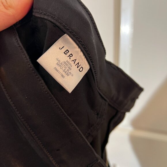 J Brand 31 NWOT Maria Black Coated Waxy Faux Leatherette Look Denim POSH51 - Picture 14 of 14